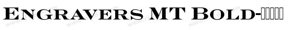 Engravers MT Bold字体转换